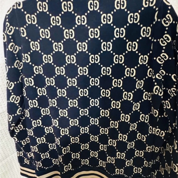 Gucci Navy and White Patterned Jacket - Picture 2 of 7